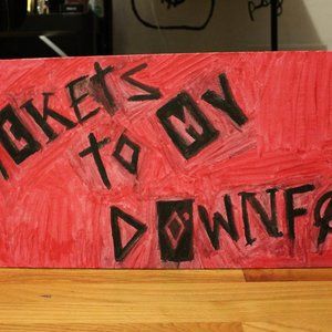 Tickets To My Downfall Large Canvas